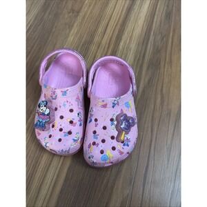 Crocs Disney Light Up Pink Minnie Mouse Girls Sz 9 9C Clogs Shoes EUC